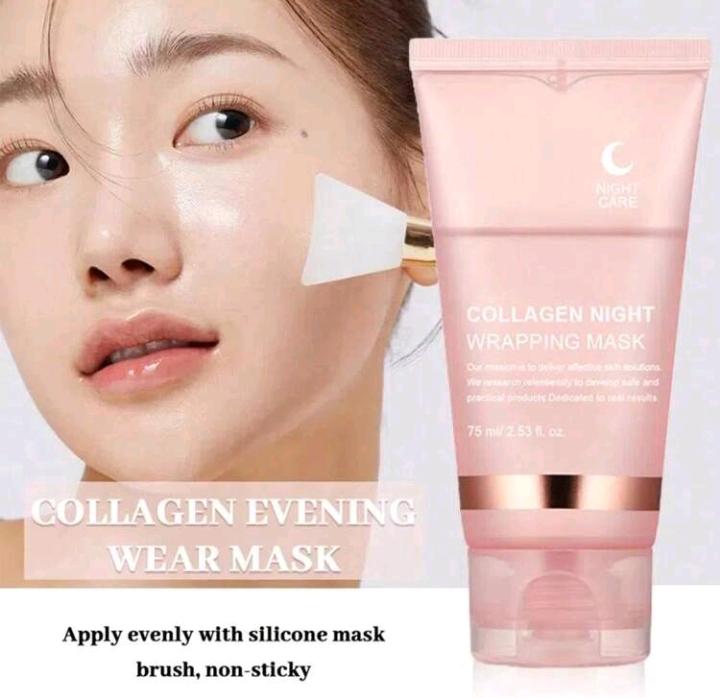 Collagen Overnight Sleeping Mask, Deep Moisturizing Gel Face Mask, Hydrating Face Mask