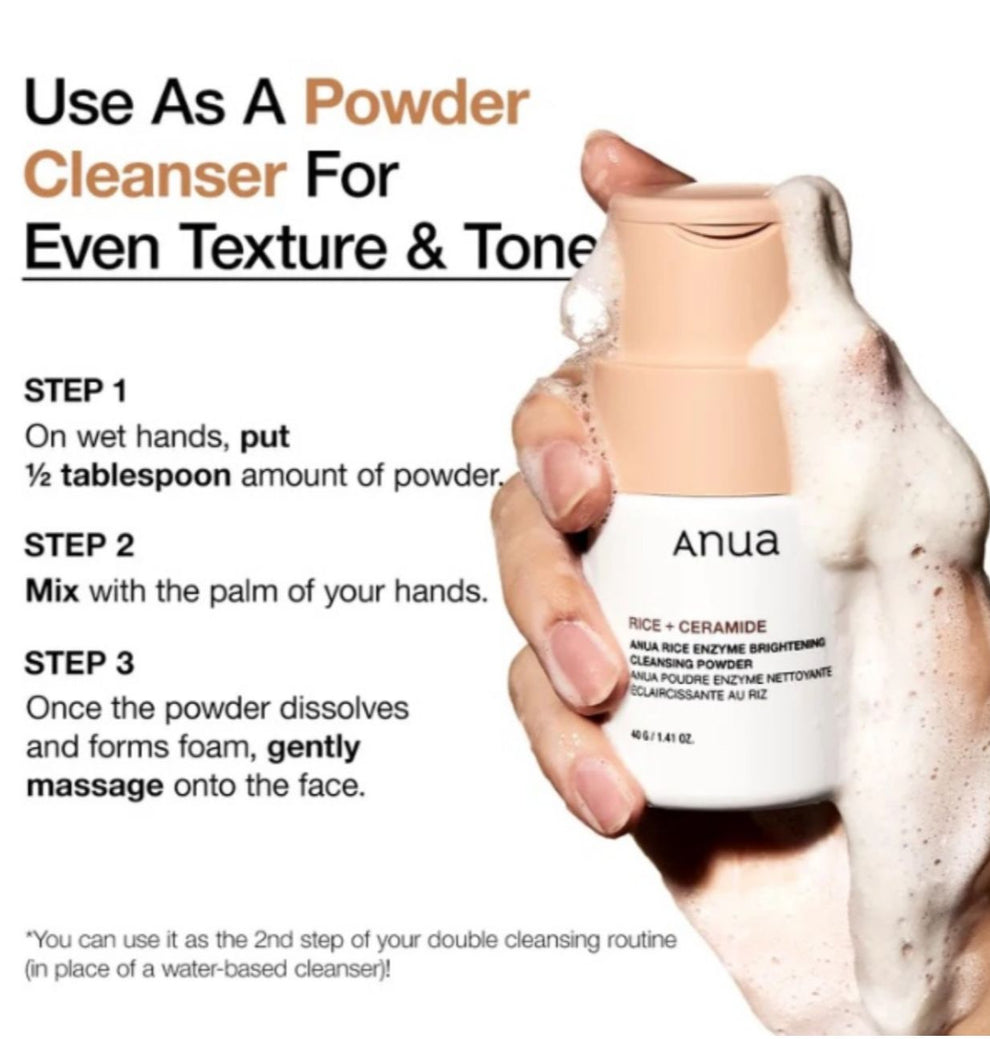 Anua Heartleaf Enzyme Brightening Cleansing Powder