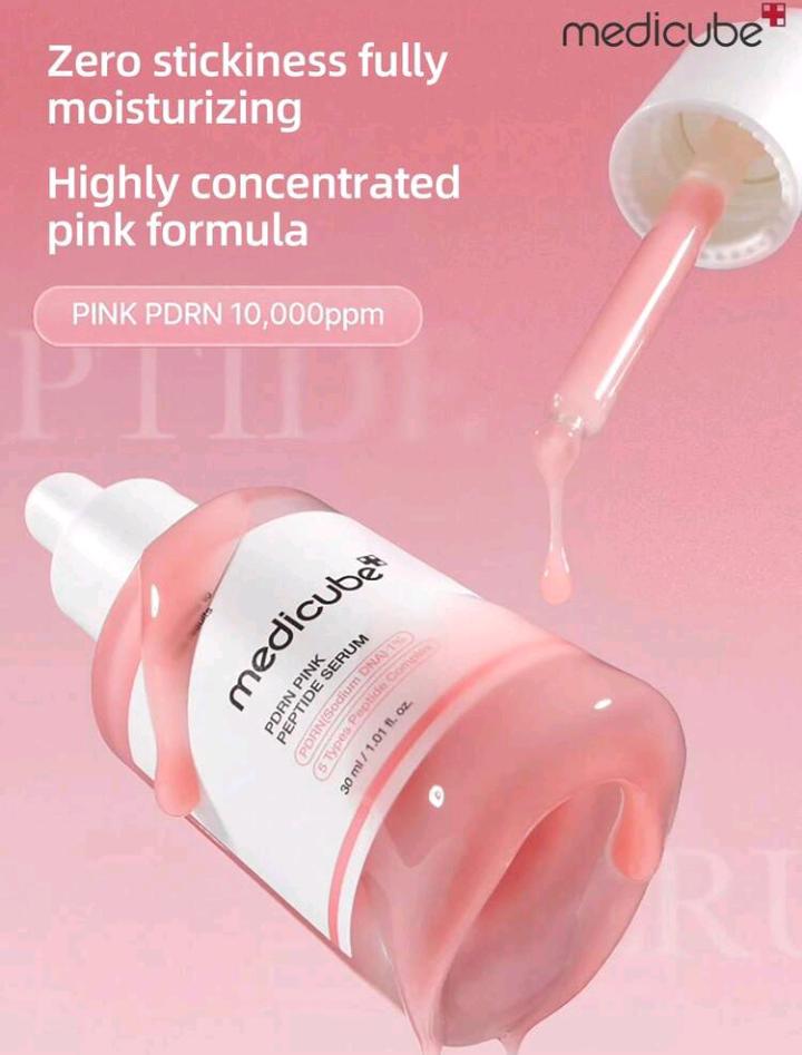 Medicube 30ml Korean Cosmetics Salmon DNA PDRN Pink Peptide Essence, Brightening Essence, Peptide, Niacinamide, Skin Tone Improvement | Evens Skin Tone, Moisturizing, Firming, Improves Uneven Skin Tone, Korean Skincare